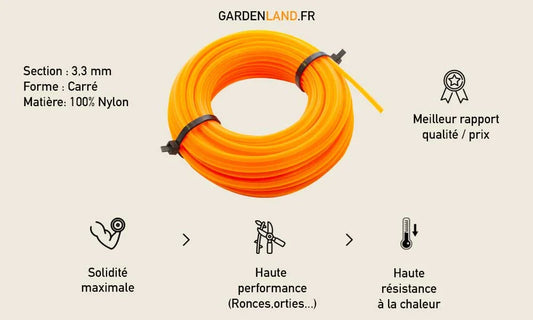 optimiser fil de débroussailleuse