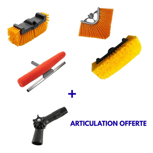 kit brosse de nettoyage pour perche gardenland