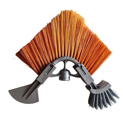 Brosse gouttière 3 en 1 Gardenland montée sur perche télescopique
