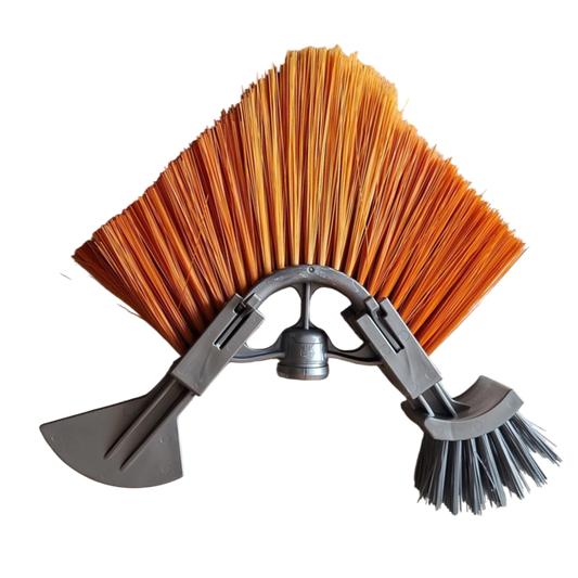 Brosse gouttière 3 en 1 Gardenland montée sur perche télescopique